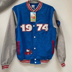 NWT Sanrio Hello Kitty Letterman Patch Jacket